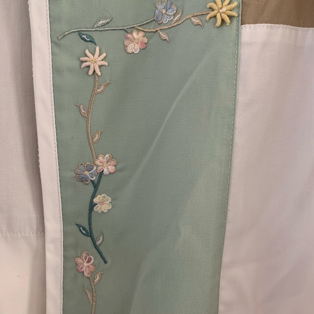 Koret Pastel Patchwork Embroidered Windbreaker Ja… - image 3